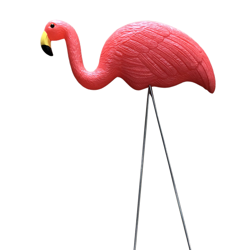 Simulación de plástico Flamenco Decoración de bebé Adornos al aire libre Adornos de jardín Resina Flamingo Figurines Jardín Festival de jardín Decoración de jardinería